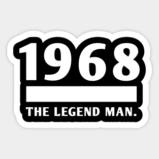 1968 birthday Sticker